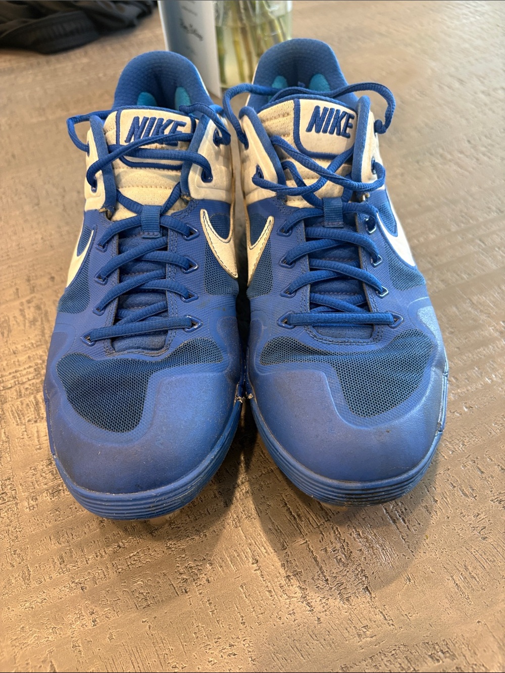 Nike Men’s Royal Blue and White Athletic baseball cleats 11.5